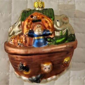 🎁🎄VTG Christopher Radko "Noah's Ark" Christmas Ornament Holiday Festive Cute 90s